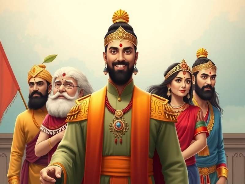 Ginger Guardian Emperor main banner showing diverse Indian characters in traditional attire